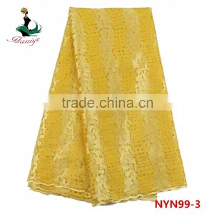 African Tulle Lace Embroidery NYN99 Textiles Tulle Net French Lace Fabric thumbnail-6