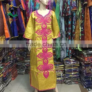 Bazin Riche Dress 2016 African Bazin Embroidery Design Dress for Women Design Fashion Dress thumbnail-2
