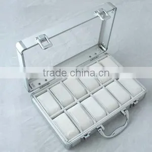 Acrylic Cover Aluminum 12 Watches Storage Presentation Case thumbnail-1