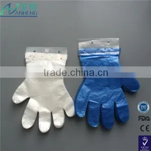 Winco Clear Disposable PE Gloves, Large, 500 Pcs. thumbnail-1