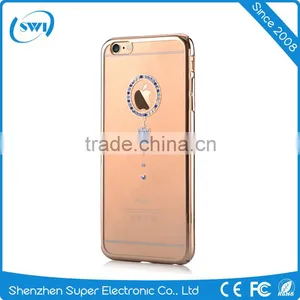 360 Degree Full Protective Crystal Bling Diamonds Clear Transparent PC Phone Shell Cover Case Skin For IPhone 6 6S Plus thumbnail-3