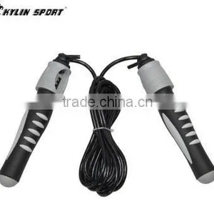 QJ-JM009 Hot Sale Adjustable Speed Rope,Transparent Skipping Rope Pvc thumbnail-1
