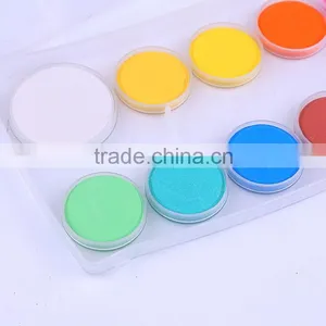 High Quality 12pcs Solid Powder Water Color Cake Airbrush Paint for Kids,tempera Kids Paint Powder Watercolor in Plastic Box thumbnail-2