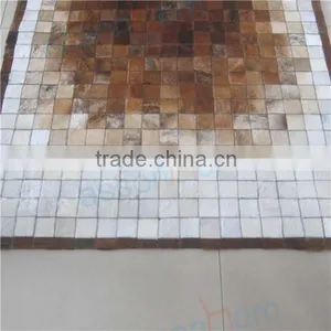 Leather Rug Patchwork Carpet thumbnail-5