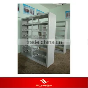 Double Side Simple Design Cheap White Bookcases thumbnail-1