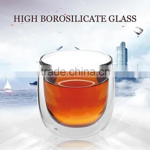 Online Hot Sell Borosil Double Wall Unique Wine Glasses for 200ml thumbnail-1