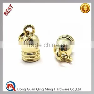 Gold Plating Metal End Cap For Leather Cord thumbnail-1