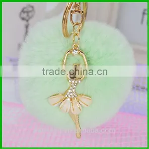 2017 Popular Custom Fur Ball Key Chain Cool Keychains thumbnail-2