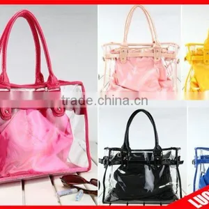 Colorful Fashion Plastic Handbags Wholesale thumbnail-1