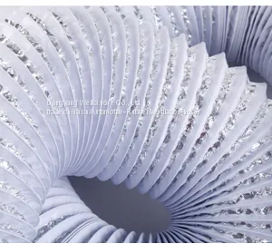 Aluminum Foil PVC Composite Ventilation Pipe thumbnail-1