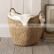 High Quality Basket Made of Water Hyacinth Material ( Website: July.etop) thumbnail-2