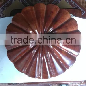 Pumpkin Shaped Pot With Lid and Base, Elegant Wooden Pot From Vietnam thumbnail-4
