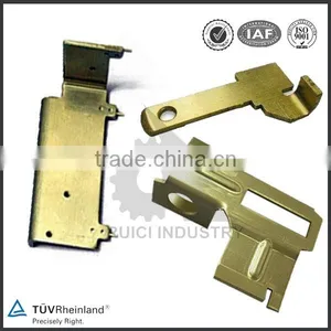 Custom High Precision OEM Yellow Zinc Plated Metal Stamping thumbnail-1