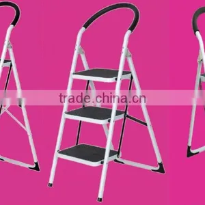2 Tread Non Slip Folding Step Ladder Kitchen Stool New thumbnail-5
