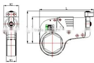 THE HEXAGON CASSETTE HYDRAULIC TORQUE WRENCH(Accuracy:+/- 3%) thumbnail-1