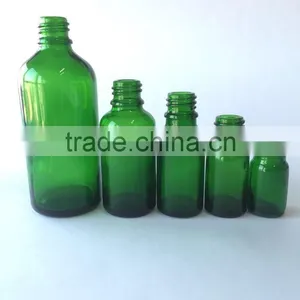 50ml,30ml,20ml,15ml,10ml Green Glass Dropper Bottle for Oil thumbnail-1