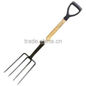 2015 Factory Sale Carbon Steel Straw Fork/farming Form With Wood Short Handle Garden Fork thumbnail-1