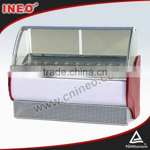 18 Pans Commercial Ice Cream Freezers For Sale/Ice Cream Display Counter/Ice Cream Cake Display Freezer thumbnail-1