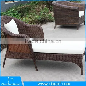 Outdoor Hotel Rattan Pool Lounger Bed thumbnail-2