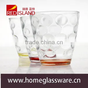 Glass Manufactory Supply Fashion Beer Shot Glass Cup Color Bottom thumbnail-1