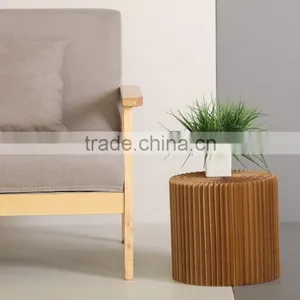 Top Quality Natural 100% Recycle Softseating Dining Home Round Shape Chair thumbnail-6