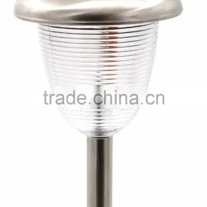 12pk Stainless Steel Glass Lens Solar Garden Lawn LED Path Light thumbnail-2