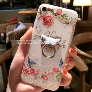 Beautiful Ultra-thin Soft Case Silicone Mobile Phone Cases for IPhone7/7Plus/6/6s/6plus/6splus With Ring Stand Holder thumbnail-5