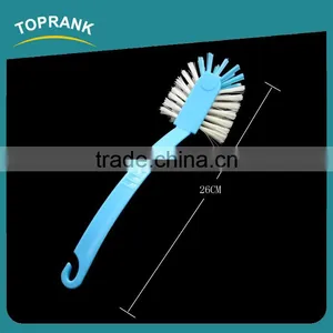 Toprank High Quality Easy Clean Recycle Plastic Dish Brush Hand Style Kitchen Brush With Hook thumbnail-1