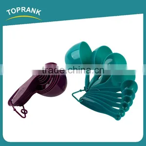 Toprank High Quality Kitchen Usage Plastic Measuring Scoops 10pcs Plastic Measuring Cup And Spoon Set With Grips thumbnail-1