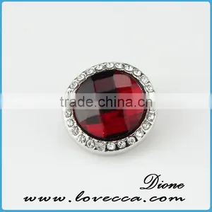 18mm Crystal Snap Button Charm thumbnail-2