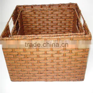 2 Pcs Modern Style Colorful Rectangle Paper Food Basket thumbnail-1