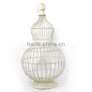 New Cage Metal Hanging Outdoor Candle Lantern thumbnail-1