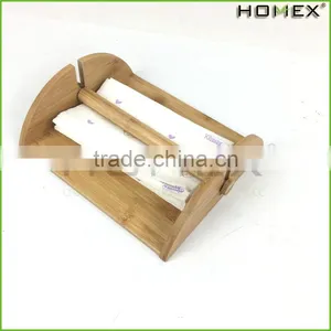 Bamboo Cocktail Napkin Holder w Removable Bar Homex BSCI/Factory thumbnail-2