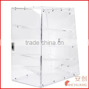 4 Tires Acrylic Food Display Rack Bakery Showcase / Donut Display Cabinet thumbnail-4