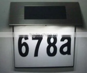 FQ-133-1 Movable Solar Powered Infrared Sensory Address Light,house Number Light thumbnail-1