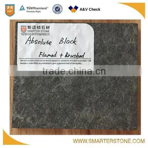 Absolute Black Flamed Mongolian Flooring From Smarter Stone thumbnail-1