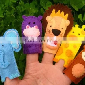 2017 Best Selling New Product Decorative Custom Handmade Fabric Felt Cheap Fashion China Innovative Finger Puppet Wholesale thumbnail-1