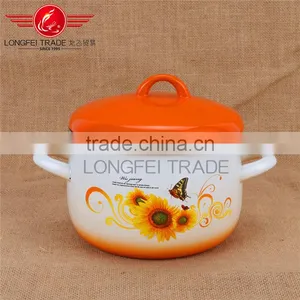 Hot Selling Enamel Casserole / Enamel Cookware Flower Pot thumbnail-1