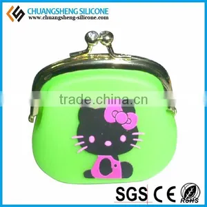 Hot Selling Men's Woman Lady Travel Silicone Aluminium Coin Wallet as Promotion Gift thumbnail-2