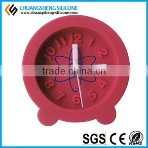 Round Shaped Candy Color Silicone Alarm Clock thumbnail-2