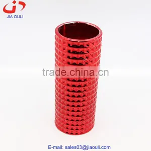 2016 Quality Round Plating Ceramic Flower Vase, Gold Vase, Red Vase thumbnail-1
