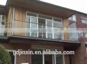 JINXIN Customized Glass Fence_tempered Glass Fence Panels Stair Railing Cost thumbnail-3
