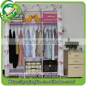 High Quality Fabric Coated Bedroom Furniture Wardrobe for Bedroom thumbnail-1