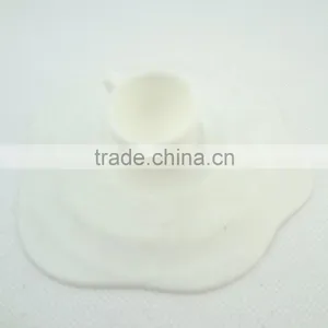 Fda Silicone Rubber Anti-dust Airtight Seal Silicone Drink Cup Lids With Cup Heard Silicone Tea Cup thumbnail-2