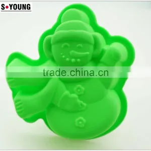 11171 Funny Snowman Shaped Silicone Cake Mold thumbnail-2