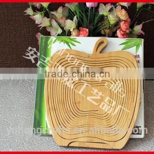 Apple Shape Chinese Bambooo Crafts Fruit Basket thumbnail-3