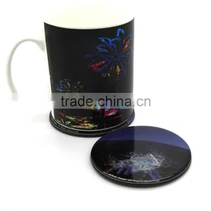Eco-friendly Promotional Button Shape Non-slip Silicone Cup Coasters thumbnail-2
