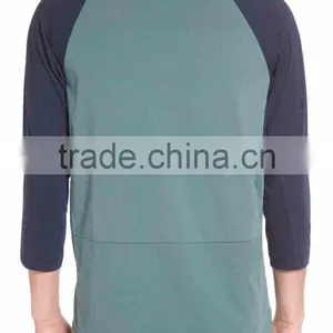 3/4 Sleeve Raglan T-Shirt for Men's High Quality Blank Printed T-shirts Wholesale Custom Manufacturer thumbnail-4