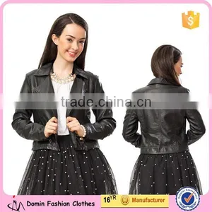 Wholesale New Fashion Leather Lady Jacket thumbnail-1