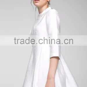 Sell Latest Woman Dress Design Fashion Floral Printed Autumn Winter Custom Business Office Formal Lady Dresses With Sleeves thumbnail-6
